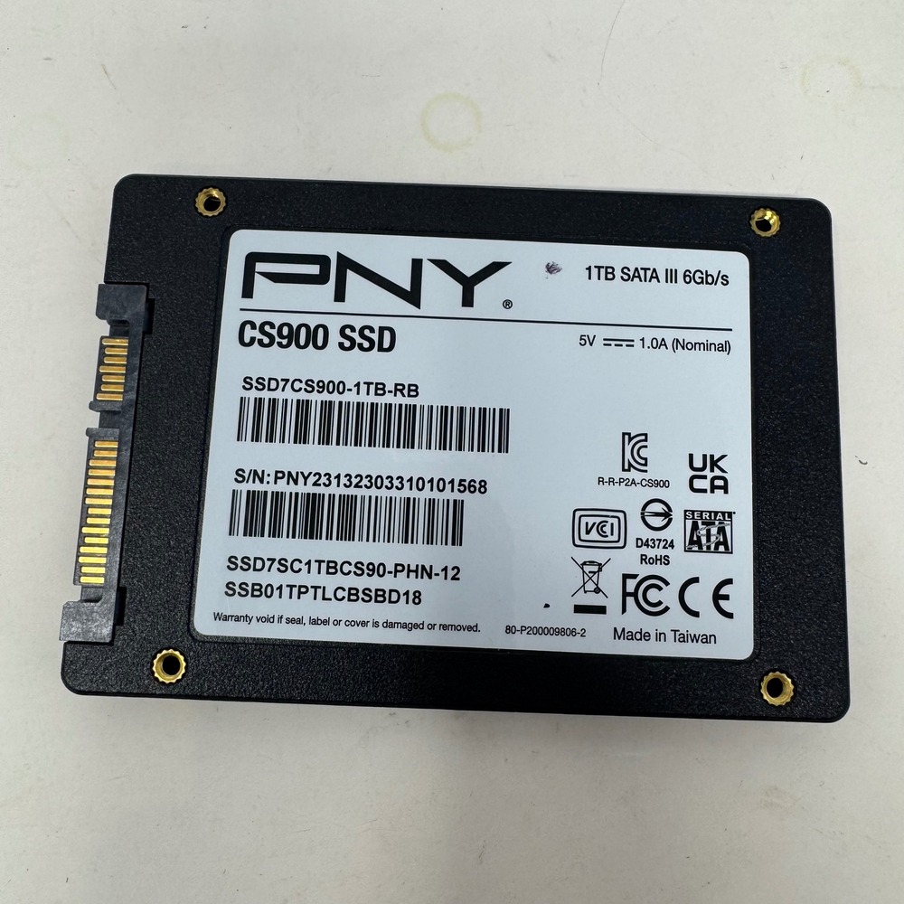 PNY CS900 1TB SSD SATA III 6Gb/s 2.5 Internal Solid State Drive SSD7CS900-1TB